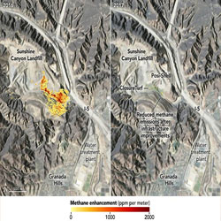 Mapping Methane Emissions in California using precision instruments and Machine-Learning