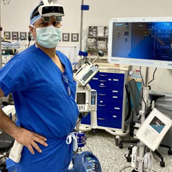 CT doctor uses augmented reality goggles to perform groundbreaking spinal surgery
