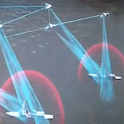 Chinese flying wing drones launch swarming decoys at enemy warships in industry video