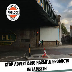 Adblock Lambeth launches campaign for a ban on harmful advertising with the support of politicians and campaign groups