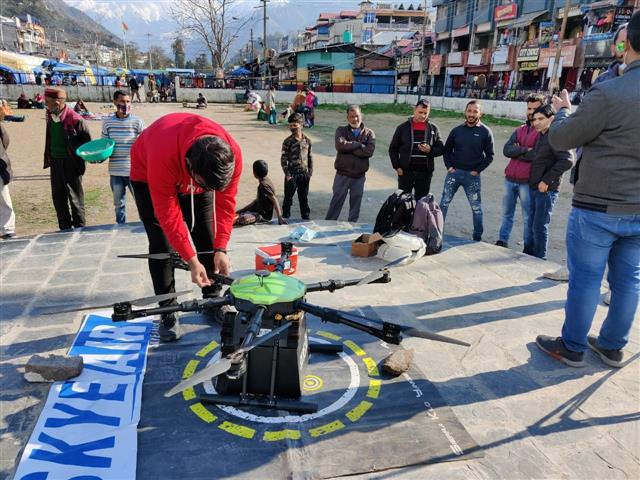 Govt to use drones to deliver medicines, trial underway in Chamba